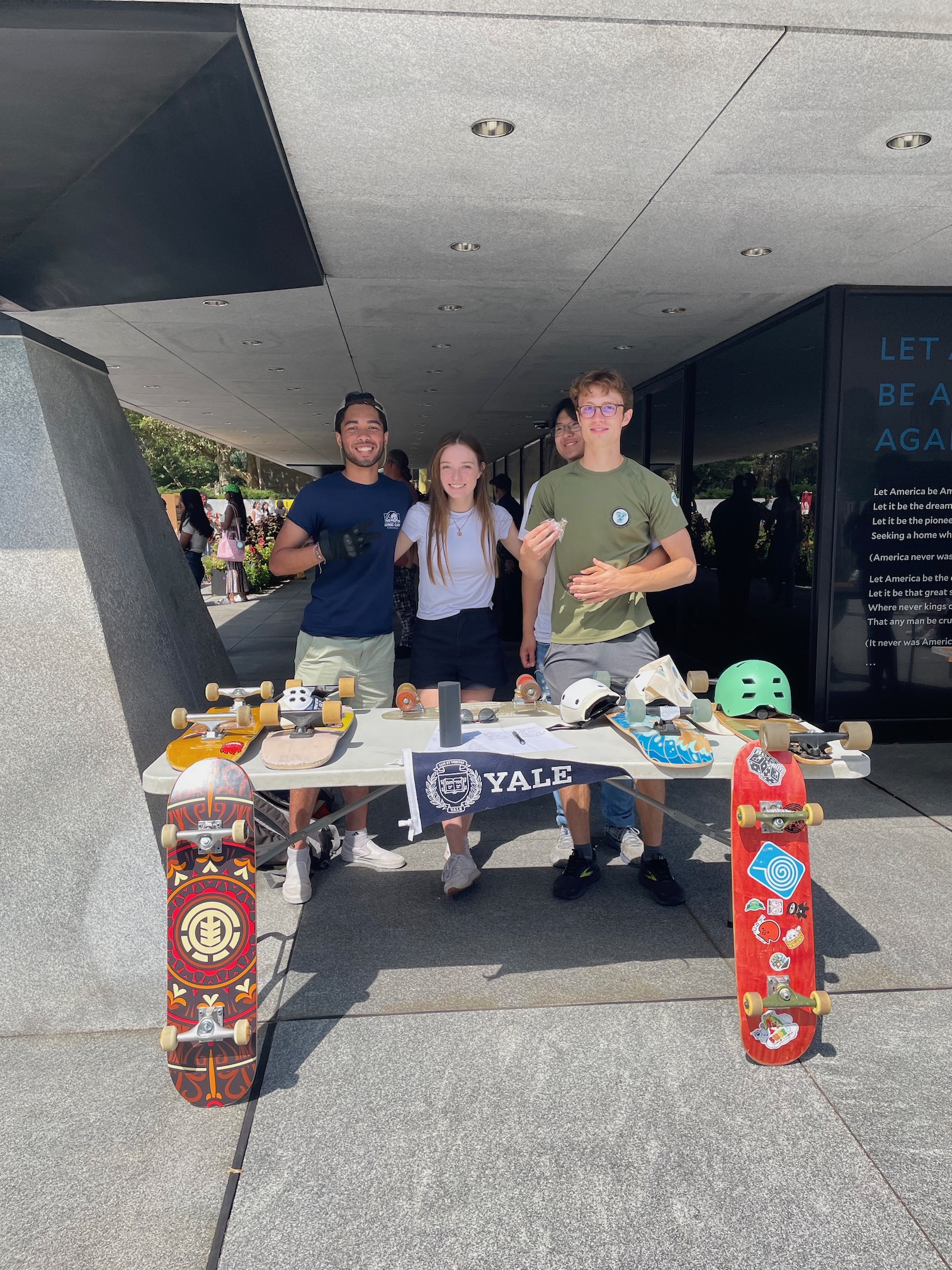 Us at the EC bazaar